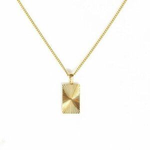 Sunburst Pendant necklace WATERPROOF Gold Chain Necklace Layering Necklace Gift